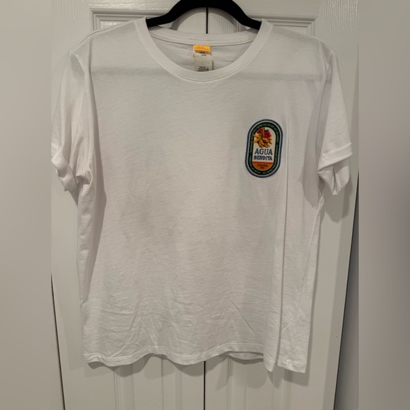 Aqua Bendita Graphic T-Shirt with Floral Scenic Design - Picture 2 of 6